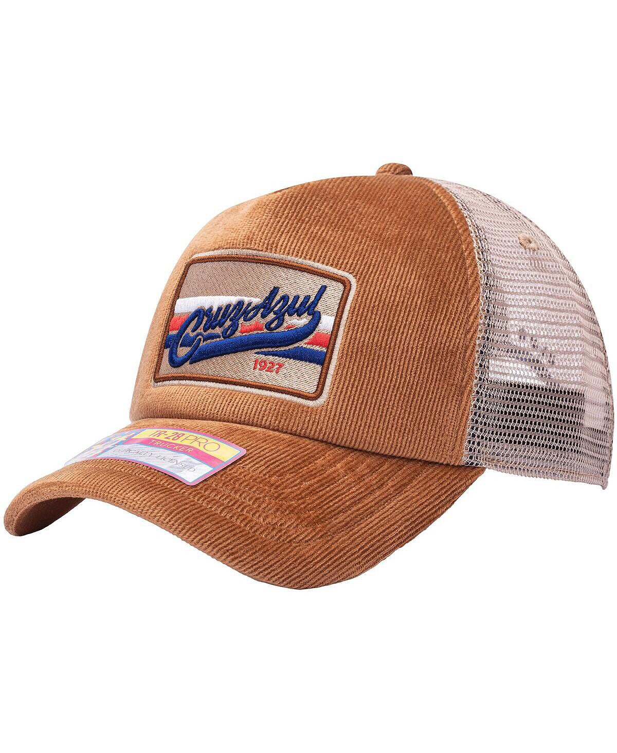 

Мужская коричневая кепка Cruz Azul Camionero Trucker Snapback Fan Ink