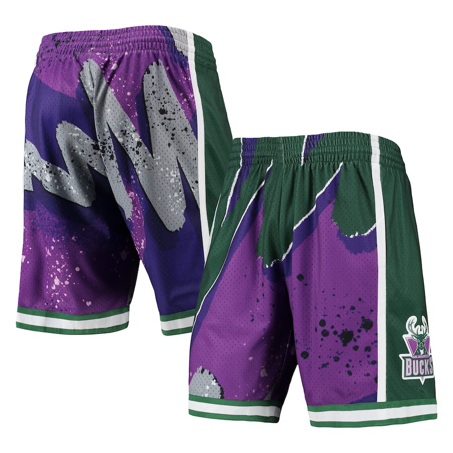 

Шорты Mitchell & Ness Milwaukee Bucks, фиолетовый