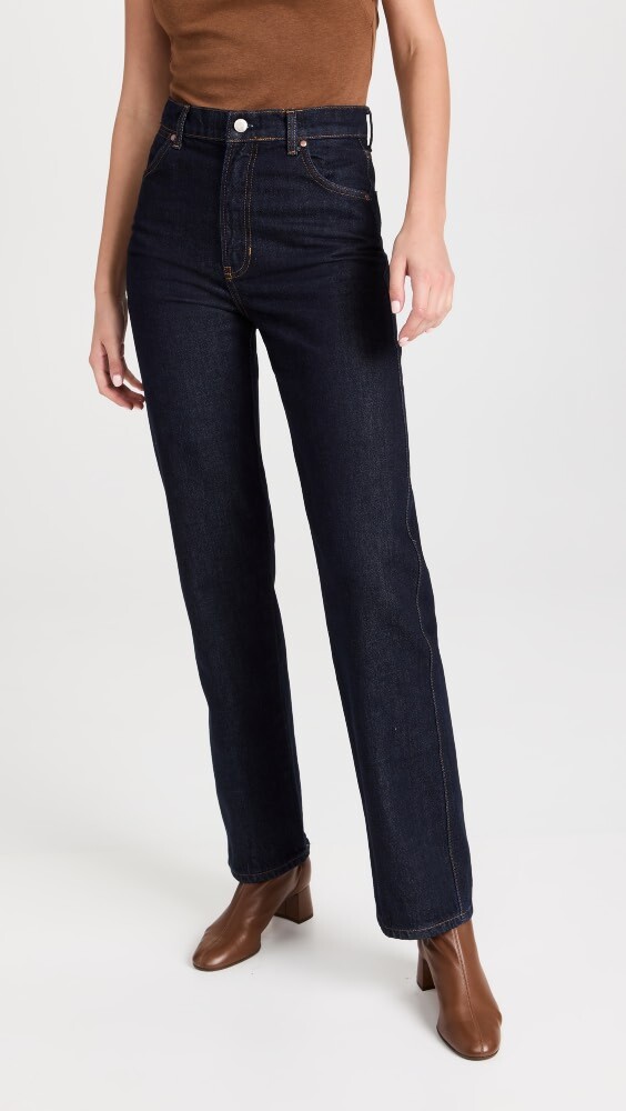 

Джинсы Reformation Cowboy High Rise Straight Long