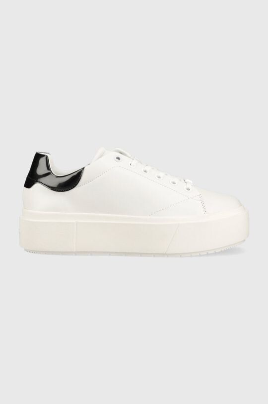 

Кожаные кроссовки SQUARED FLATFORM CUP Calvin Klein, белый