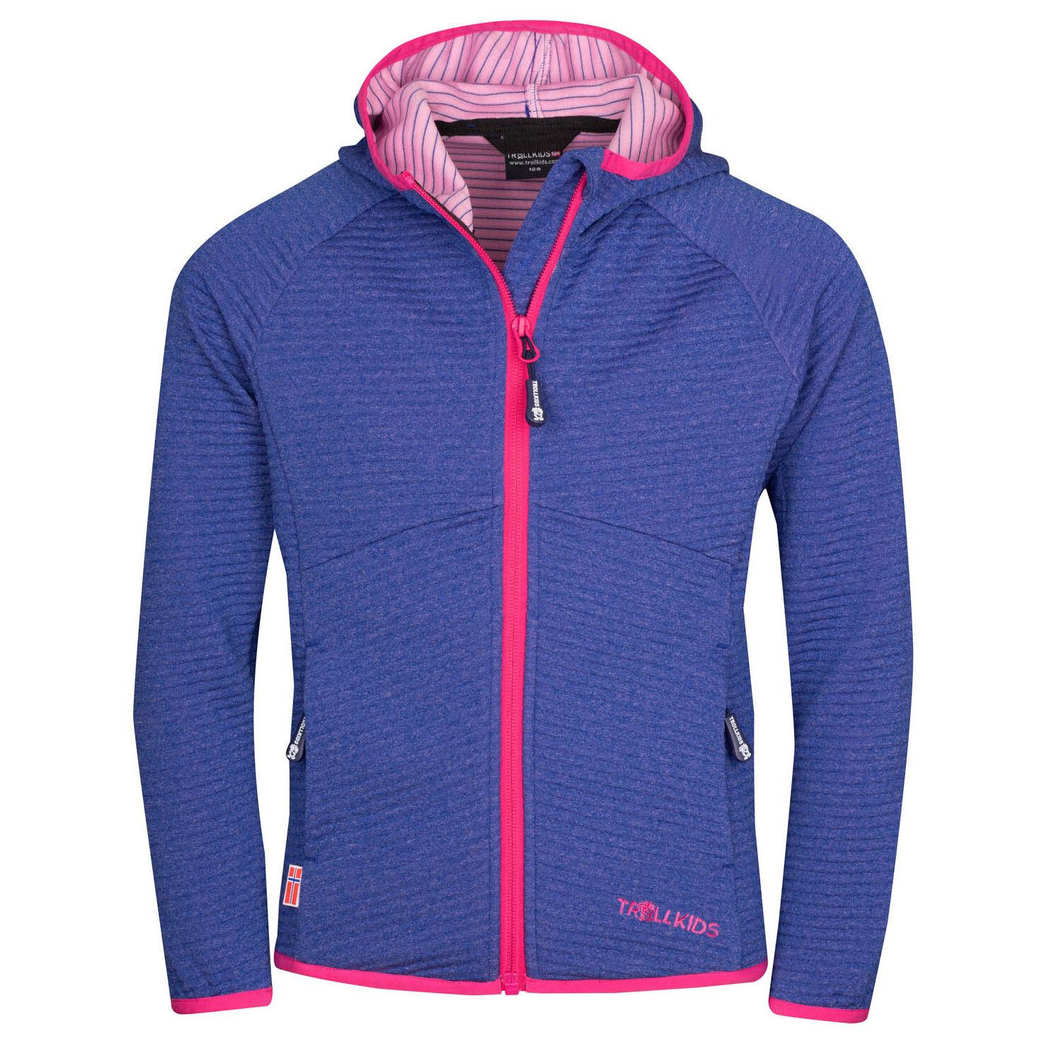 

Флисовая жилетка Trollkids Girl's Sogndal, цвет Navy/Magenta