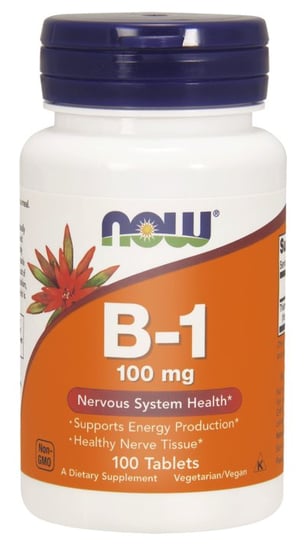 Now Foods, Витамин B-1 100 мг - 100 таблеток nature s bounty витамин b 2 100 мг 100 таблеток покрытых оболочкой