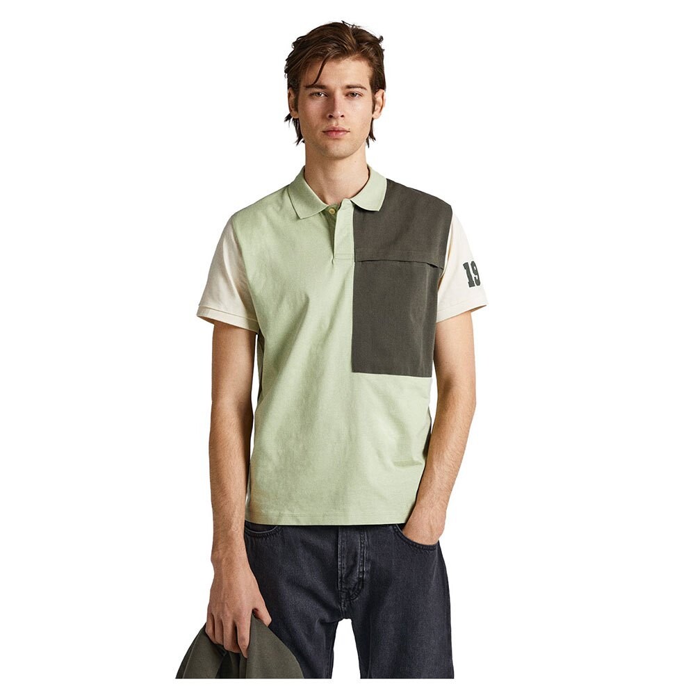 

Поло с коротким рукавом Pepe Jeans Lambert, зеленый