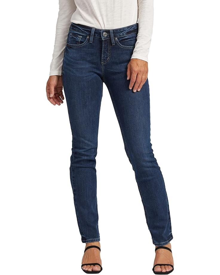 

Джинсы Silver Jeans Co. Suki Mid-Rise Straight Leg Jeans L93413COO453, цвет Indigo