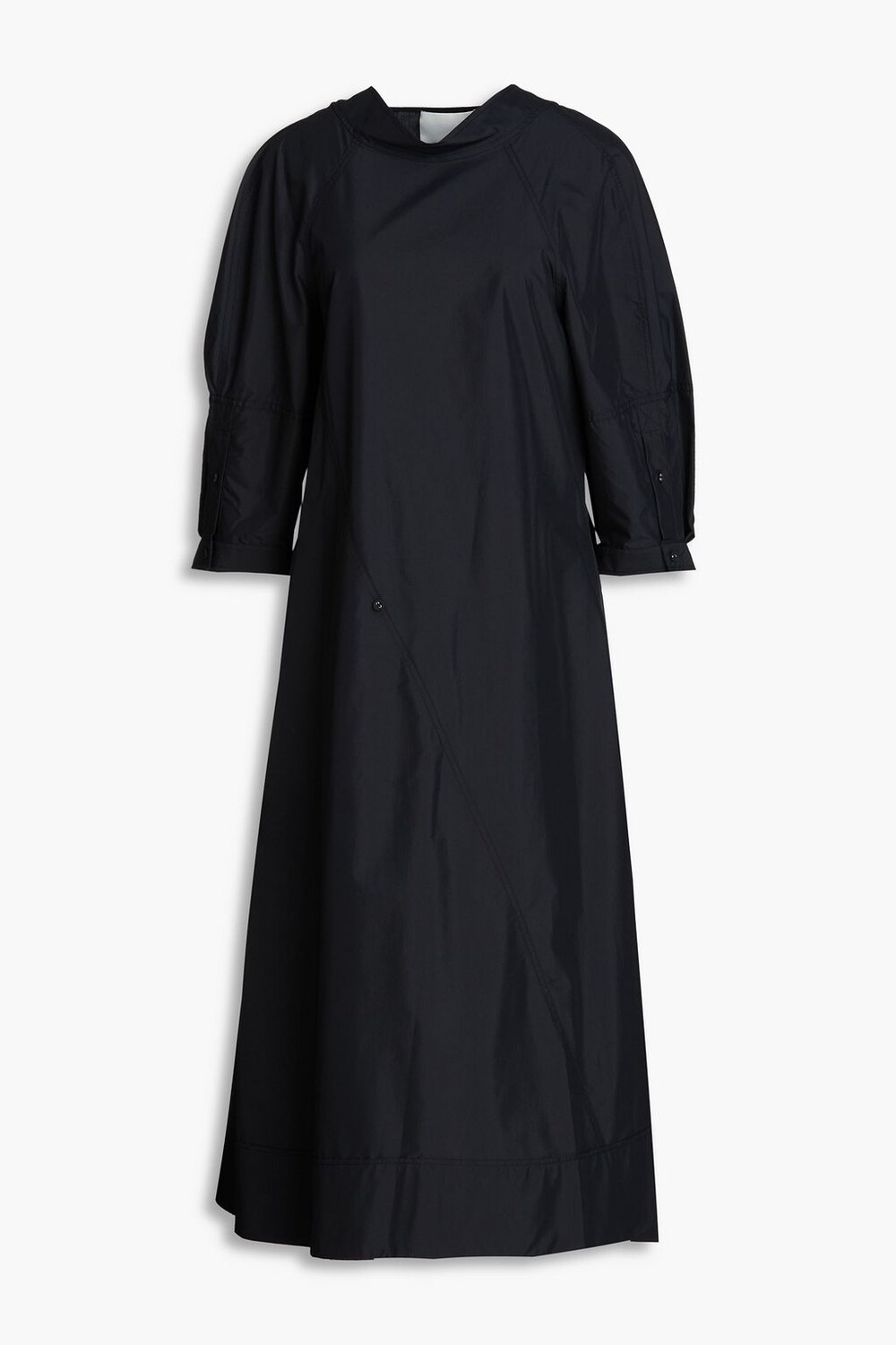 

Платье миди из хлопкового поплина 3.1 PHILLIP LIM, черный