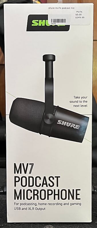 

Микрофон для подкастов Shure MV7 Dynamic USB Podcast Microphone