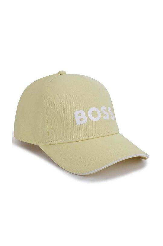 

Детская хлопковая шапка BOSS, желтый