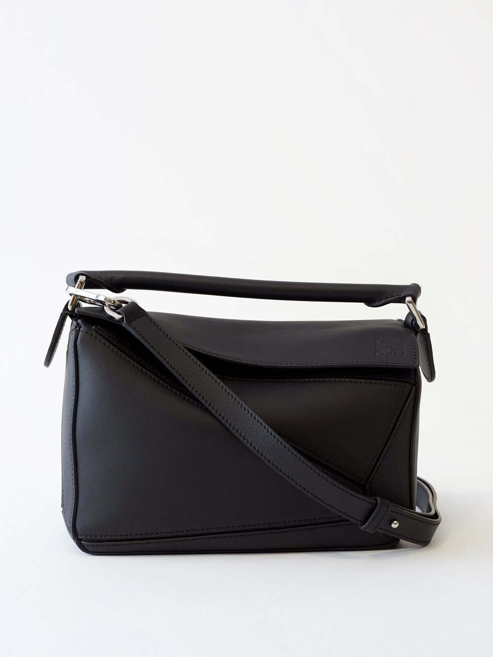 

Кожаный отсек через плечо puzzle edge LOEWE, черный