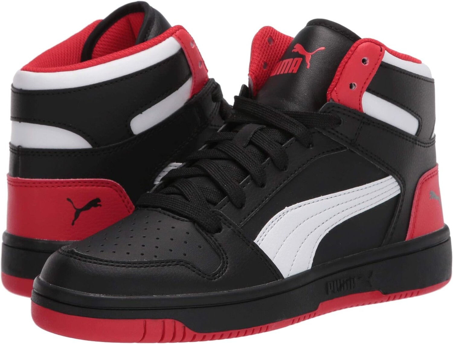 

Кроссовки Rebound Layup Synthetic Leather PUMA, цвет Puma Black/High Risk Red/Puma White