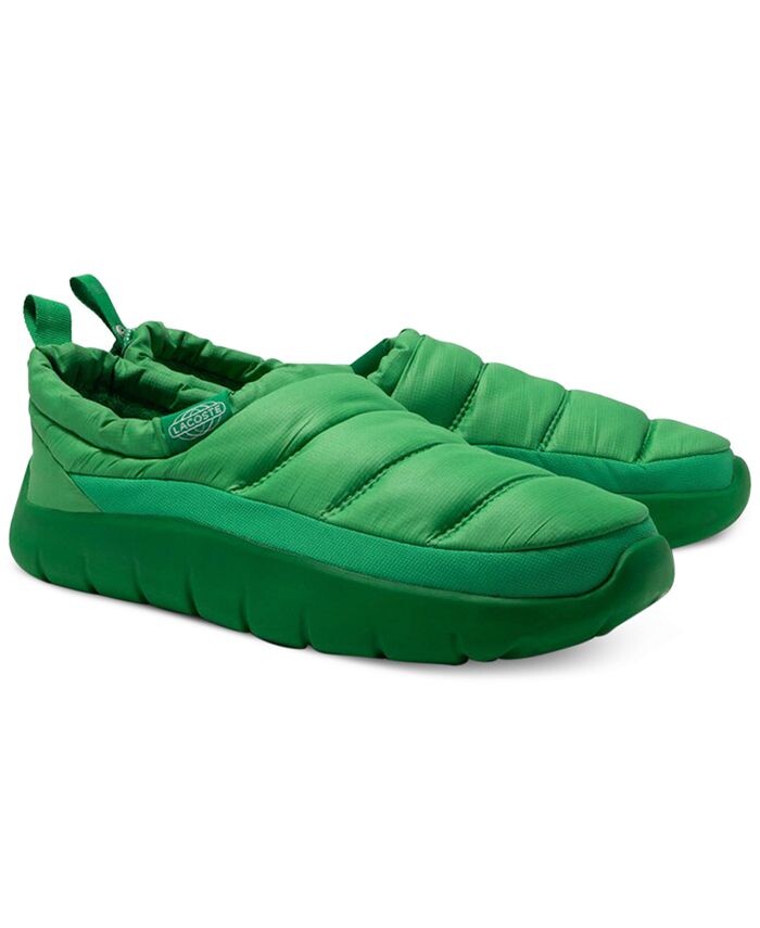 

Мужские тапочки-пуховики для сервировки Lacoste, зеленый