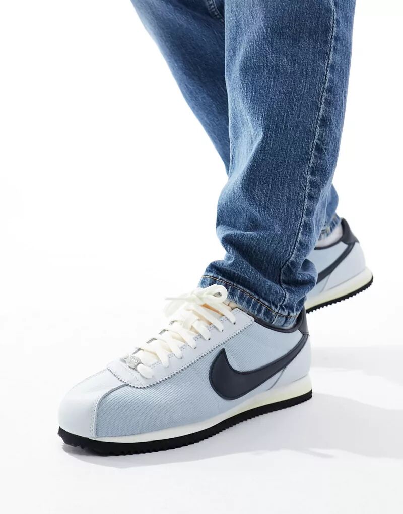 Серо-темно-синие кроссовки Nike Cortez TXT Se