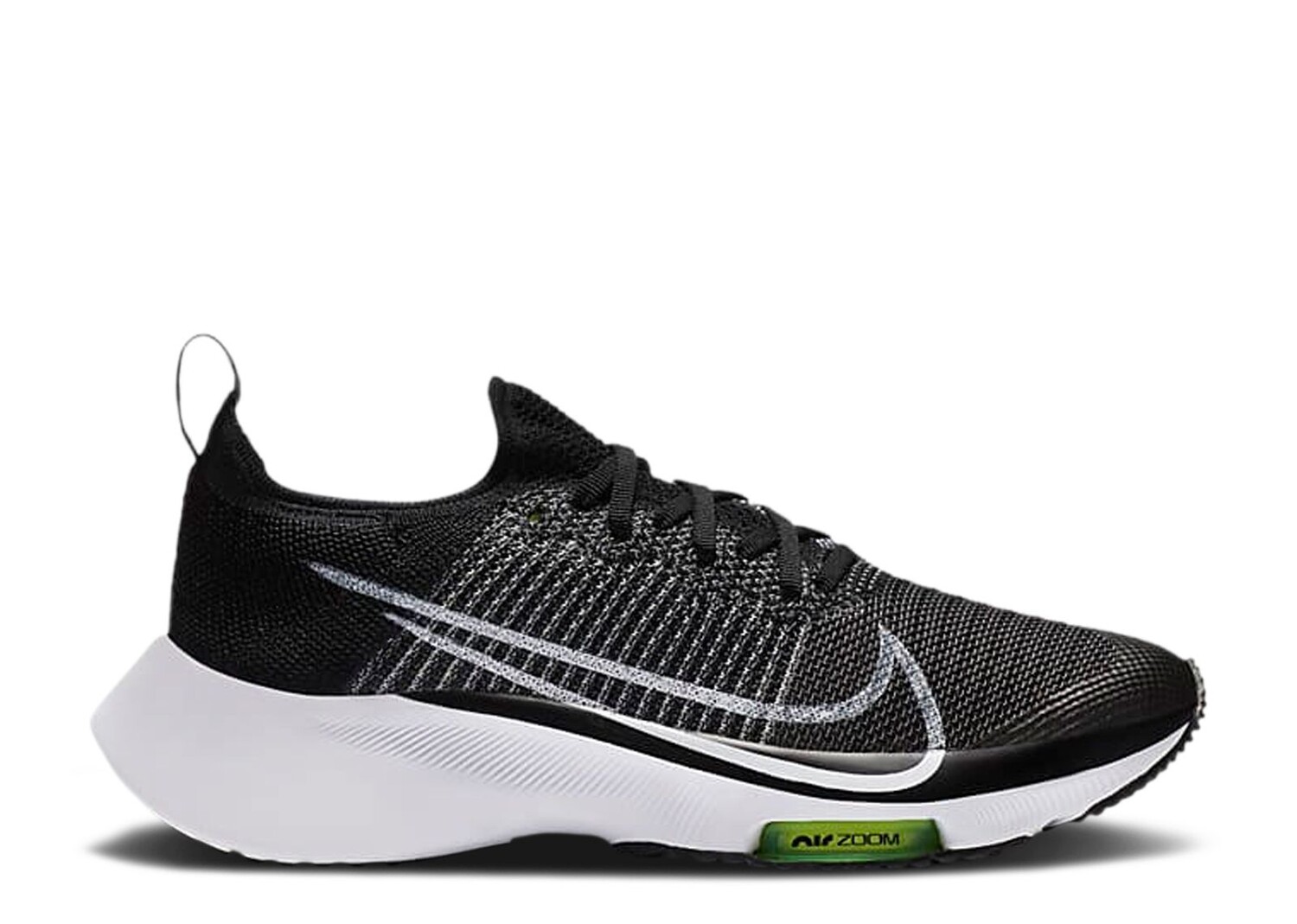

Кроссовки Nike Air Zoom Tempo Flyknit Gs 'Black White Volt', черный