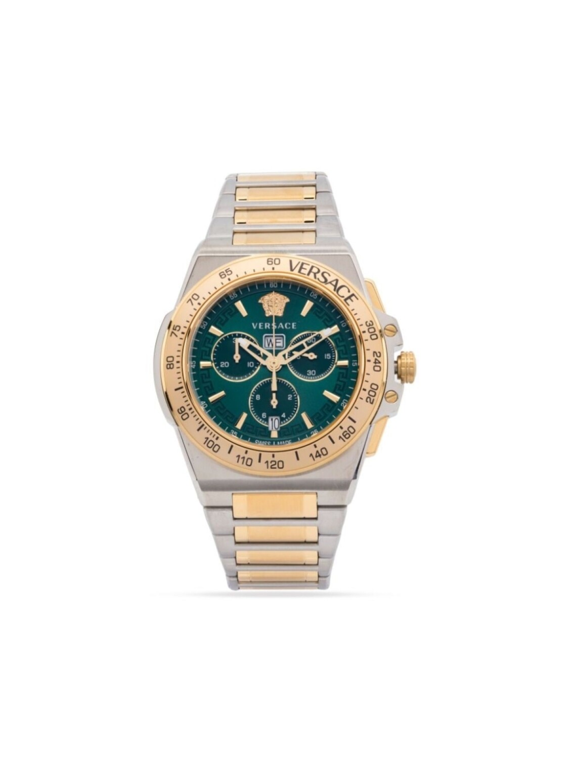 

Versace наручные часы Greca Extreme Chrono 45 мм, зеленый