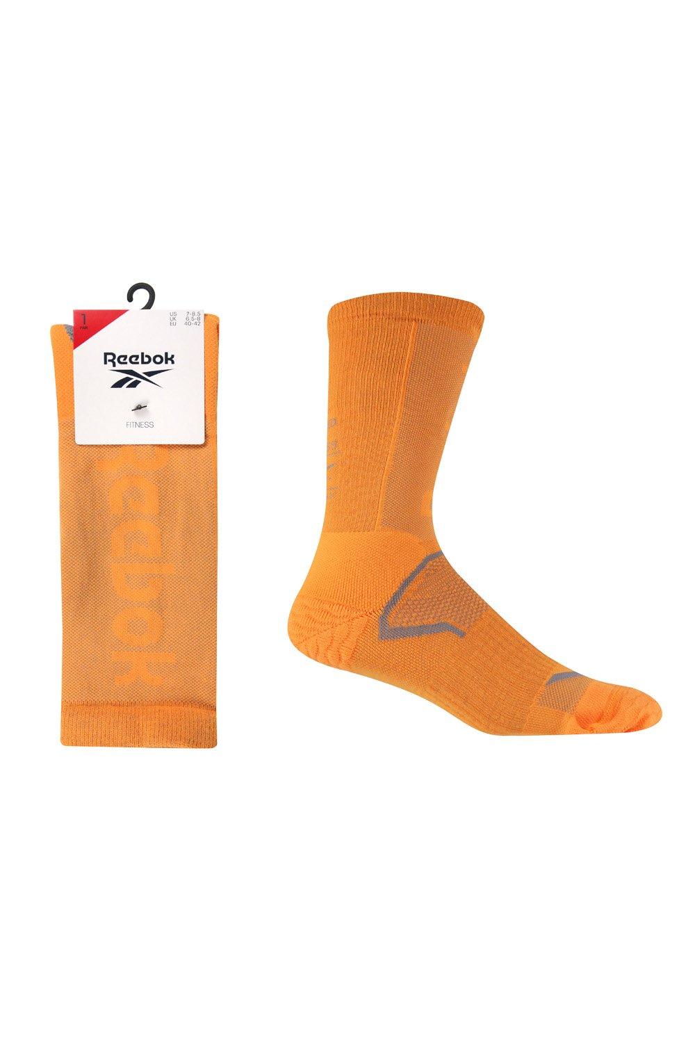1 пара упаковок длинных компрессионных спортивных носков для фитнеса Reebok, оранжевый