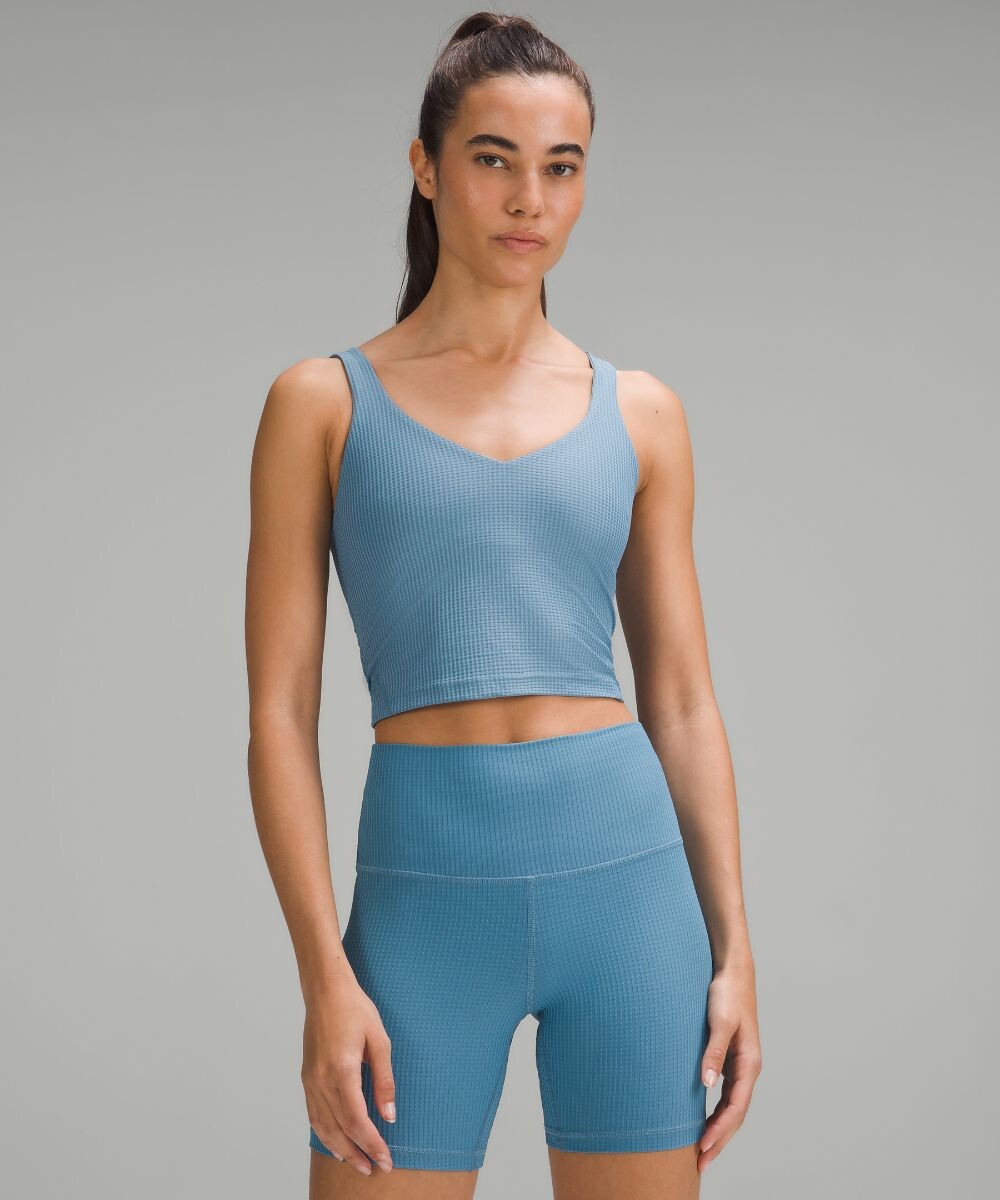 

Майка для йоги с овальным вырезом Lululemon, синий