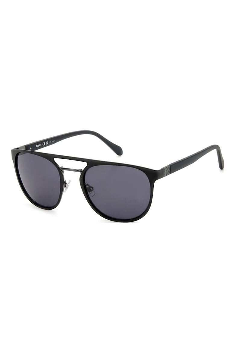 

Солнцезащитные очки металлик Fossil, черный
