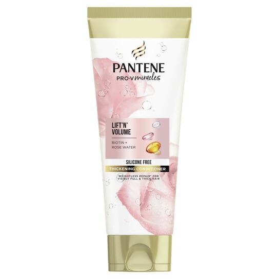 

Кондиционер для волос без силикона с биотином + розовая вода, 200 мл Pantene Pro-V Miracles Lift'n'Volume