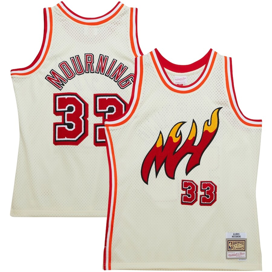 

Джерси Mitchell & Ness Miami Heat, кремовый