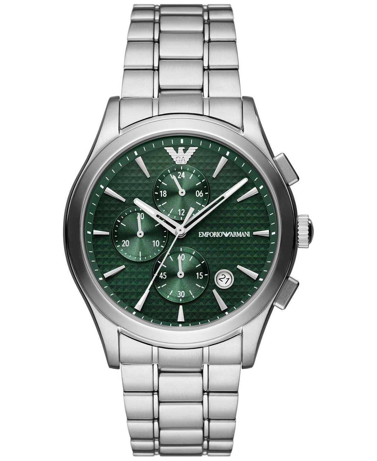 

Мужские часы-хронограф с браслетом из нержавеющей стали, 42 мм Emporio Armani