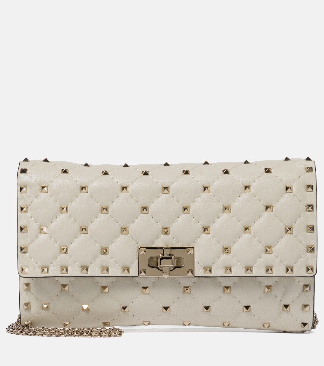 

Маленькая кожаная сумка через плечо Rockstud Spike Valentino Garavani, белый