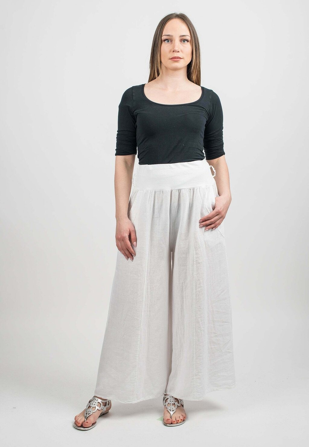 

Брюки Dalle Piane Cashmere, белый