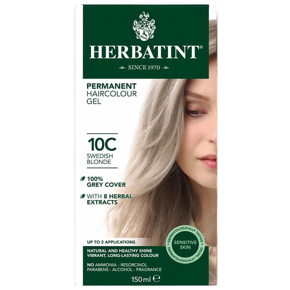 Краска для волос Herbatint 10C Шведский блонд перманентная гель краска для волос herbatint 10c шведский блондин 4 56 жидких унций 135 мл