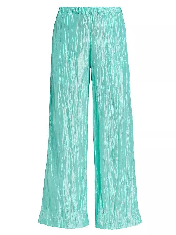 

Брюки из мятой тафты Izayla, цвет tiffany blue