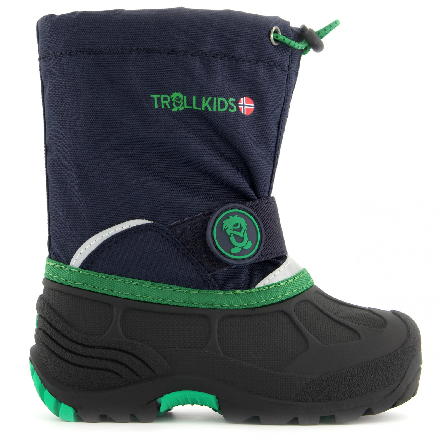 

Зимние ботинки Trollkids Kid's Telemark Winter Boot XT, цвет Navy/Viper Green