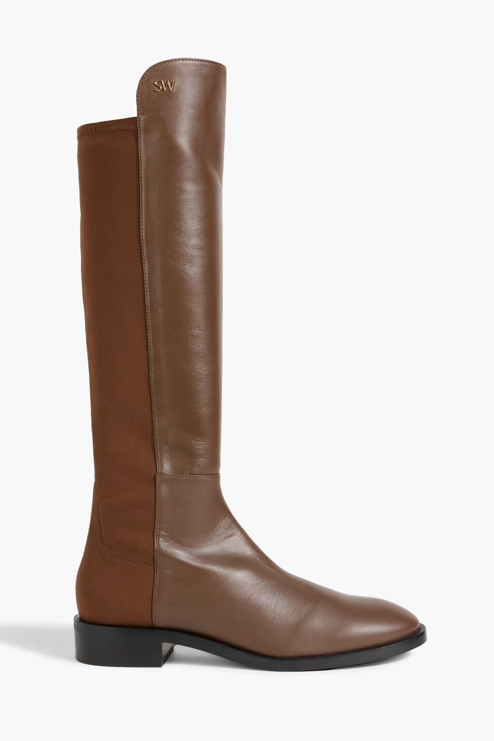 

Ботильоны Keelan из кожи и неопрена Stuart Weitzman, коричневый