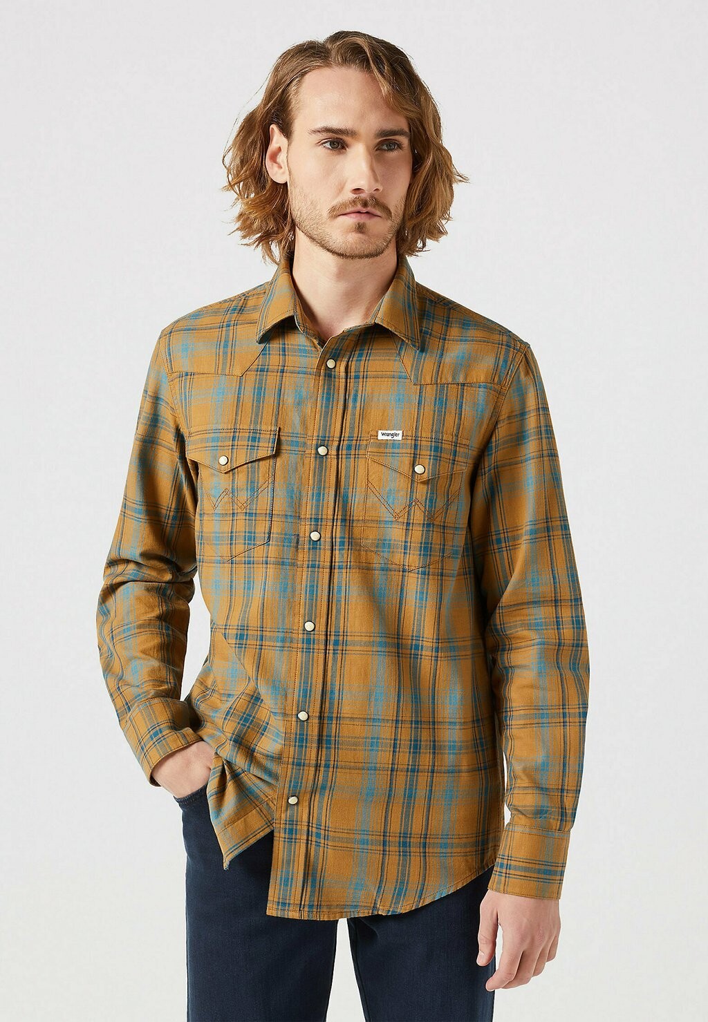 

Рубашка Wrangler, светло-коричневый