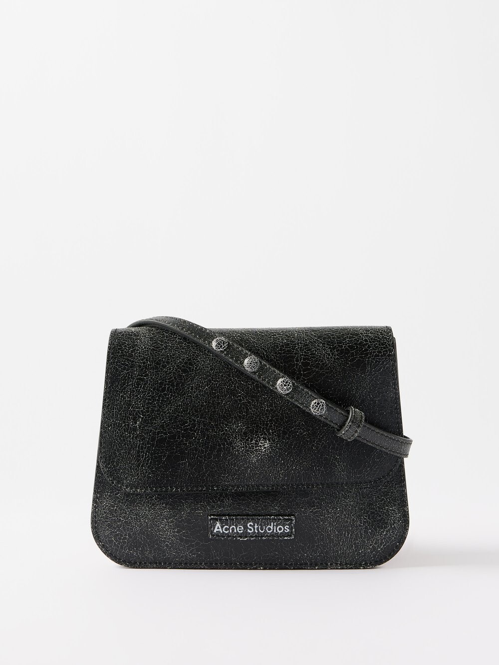 

Сумка через плечо platt из потрескавшейся кожи Acne Studios, серый