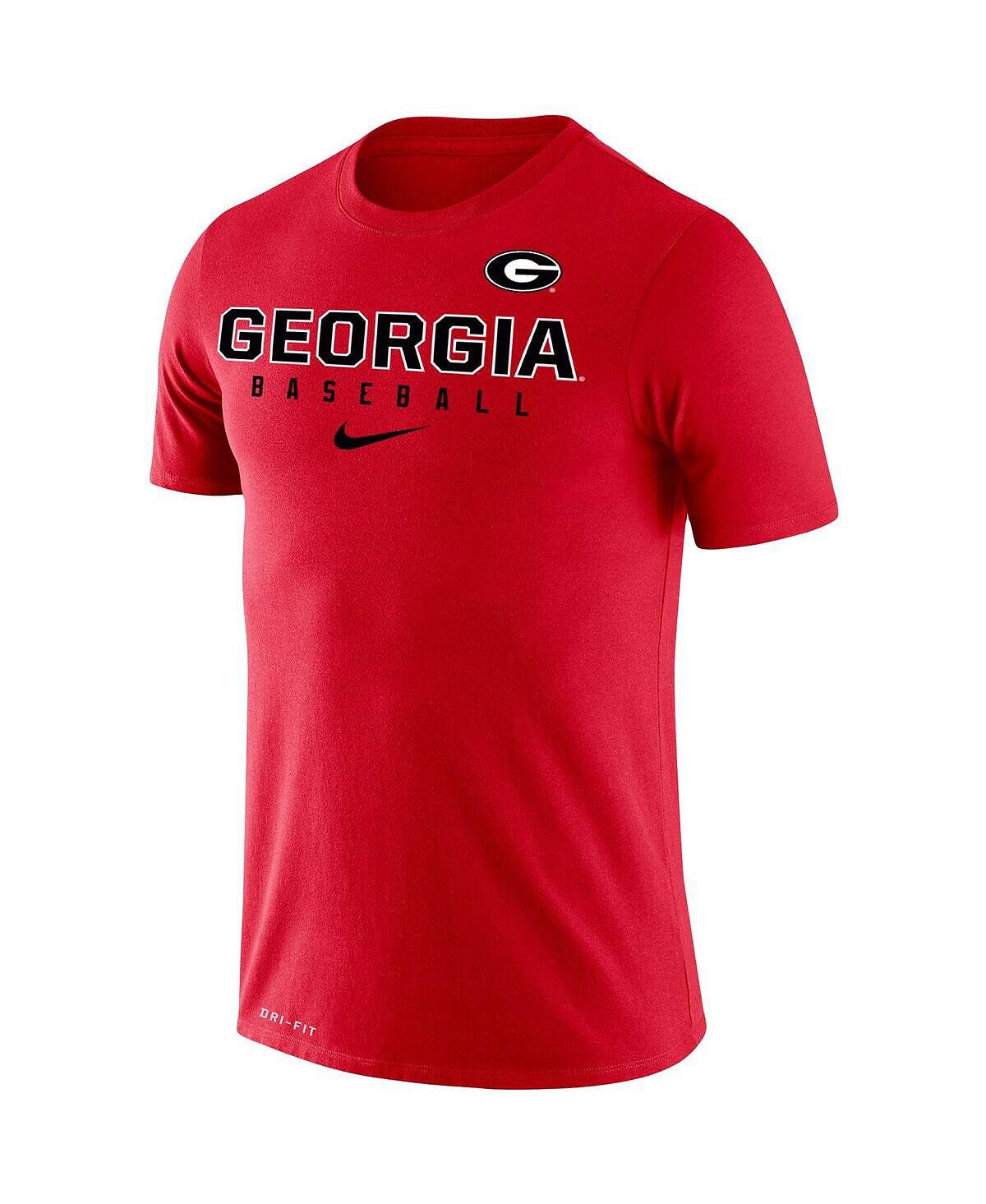 

Мужская красная футболка Georgia Bulldogs Baseball Legend Performance Nike, Красный