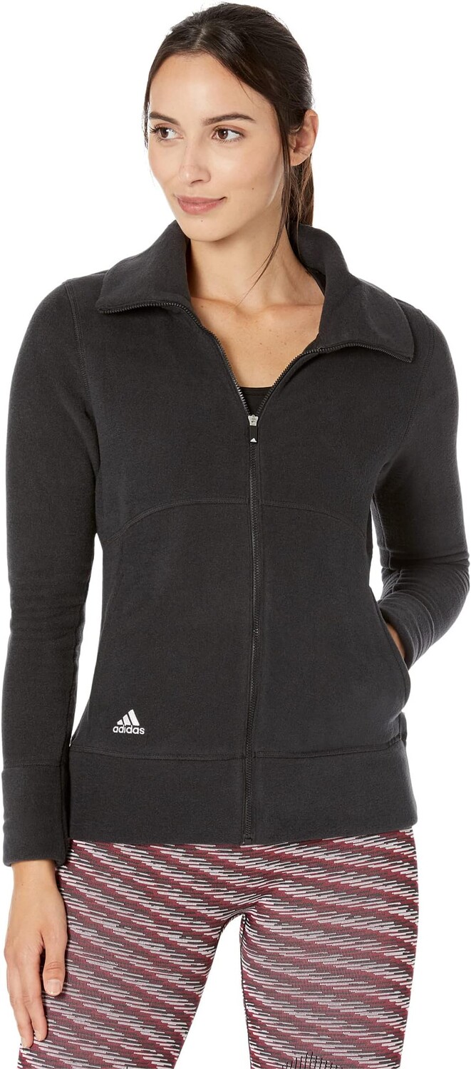 

Куртка Full Zip Fleece Jacket adidas, черный