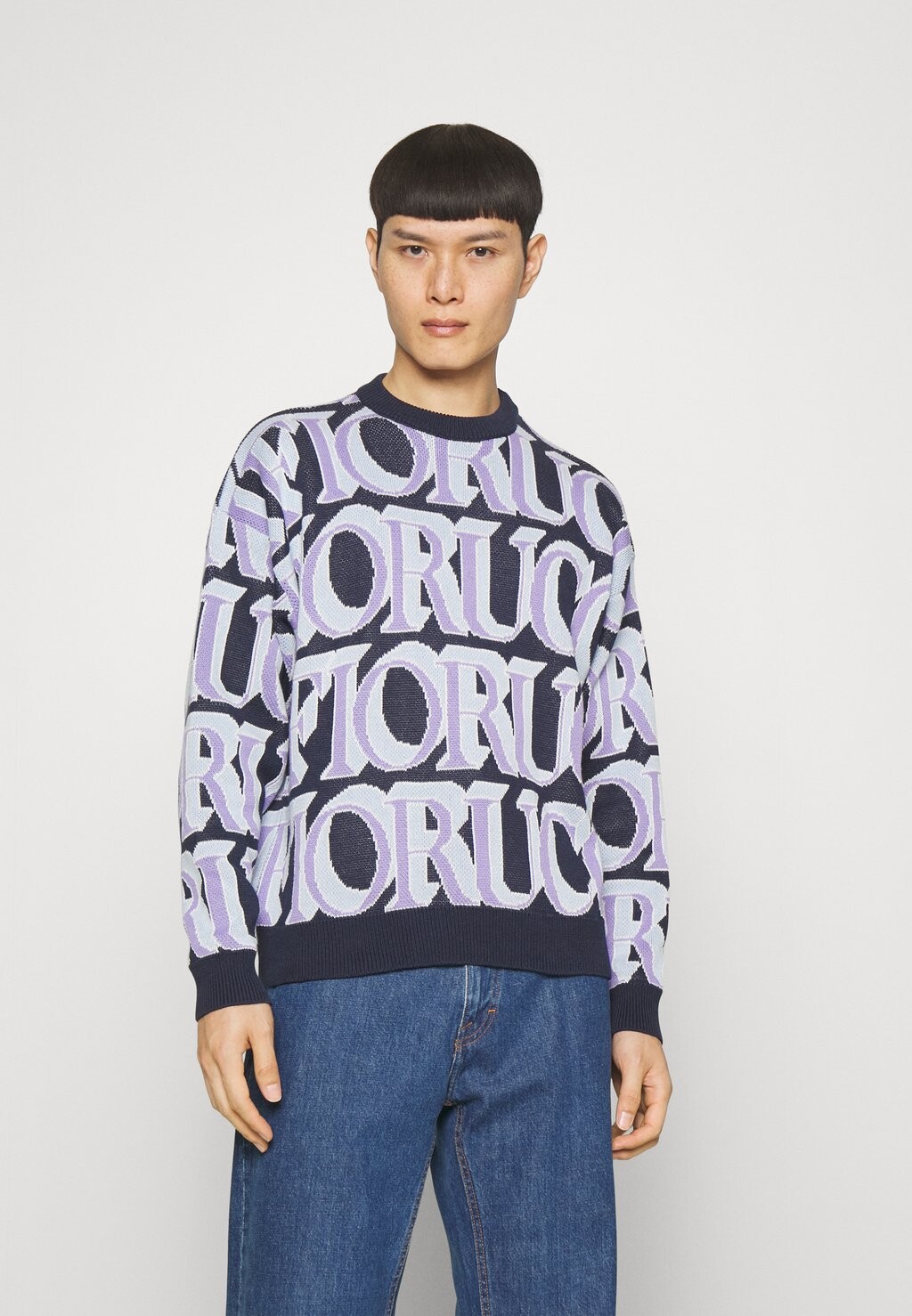 

Джемпер вязаный MONOGRAM JUMPER Fiorucci, цвет blue