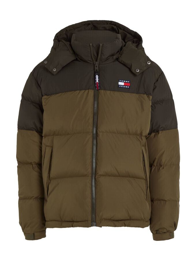 

Пуховик Аляска Tommy Jeans, зеленый