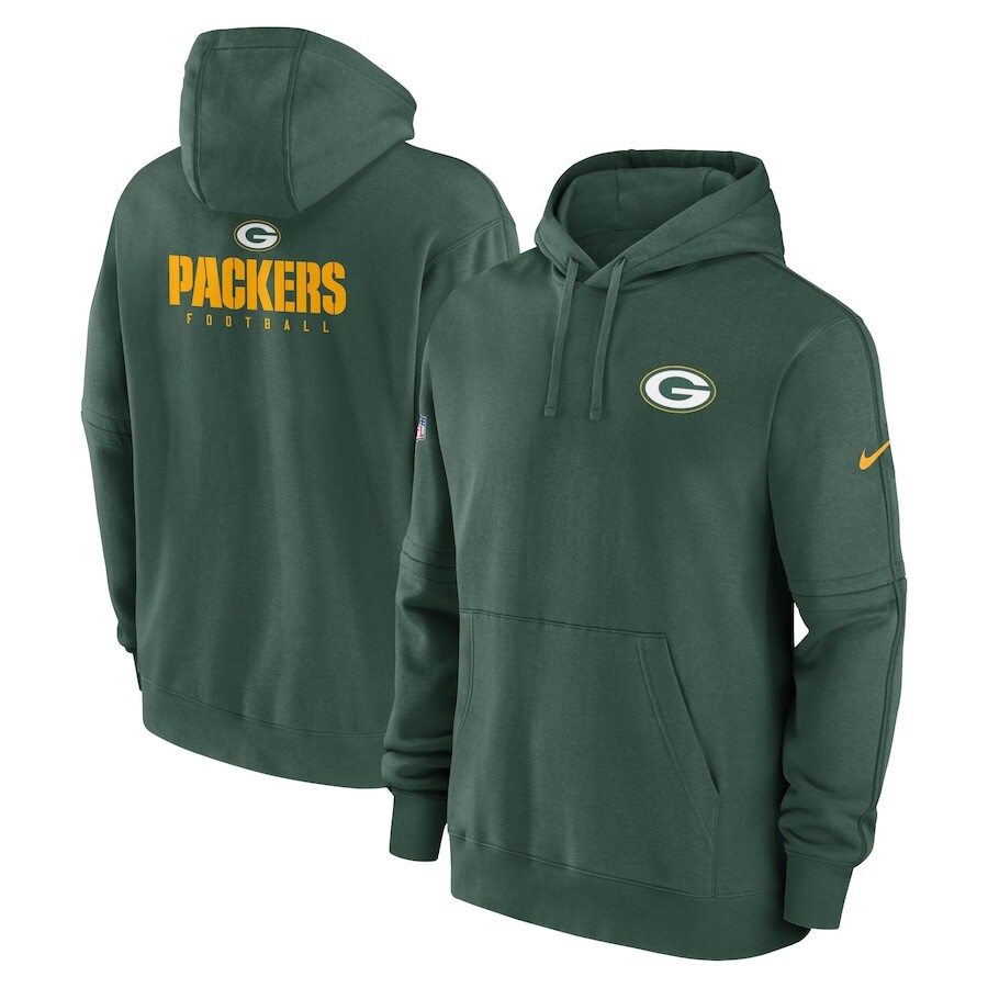 

Пуловер с капюшоном Nike Green Bay Packers, зеленый