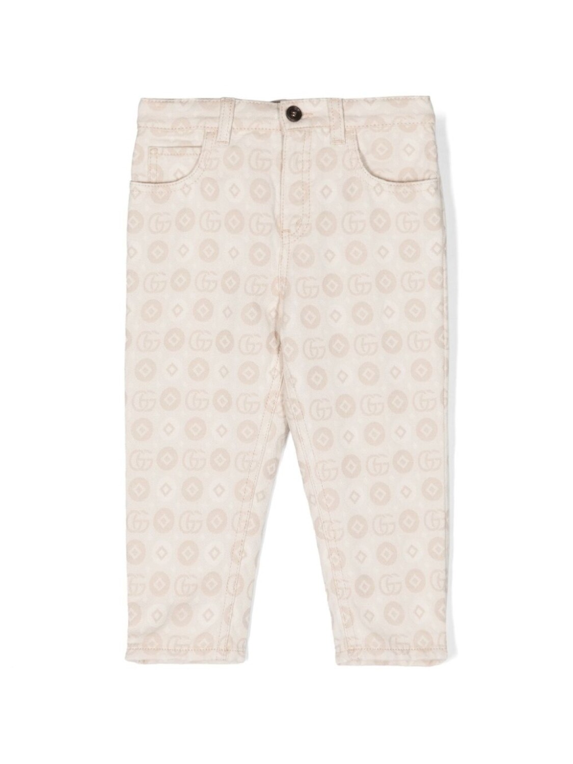 

Gucci Kids брюки с геометричным принтом, нейтральный цвет