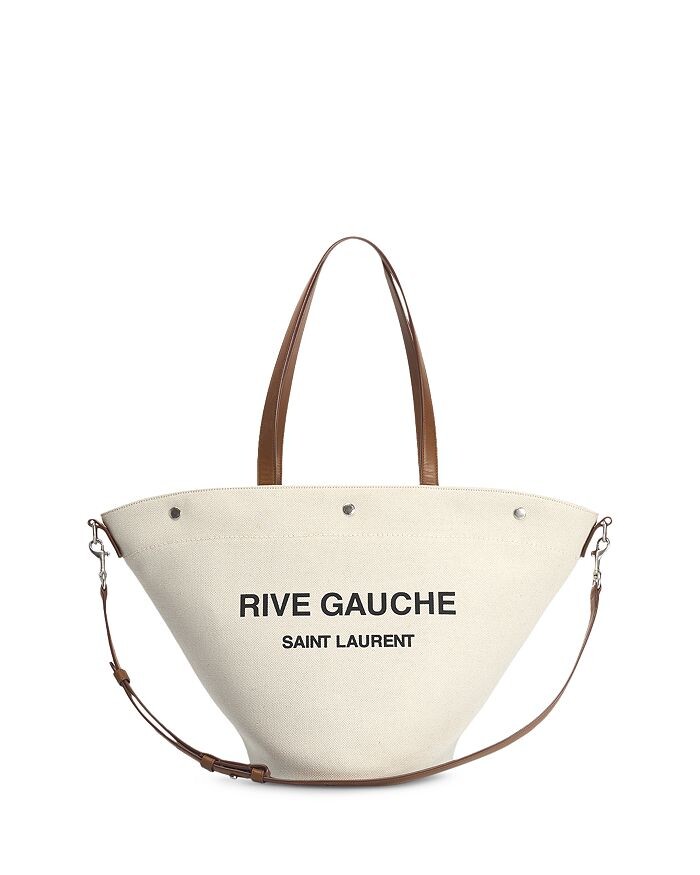 

Сумка-тоут Rive Gauche трапециевидной формы из парусины Saint Laurent