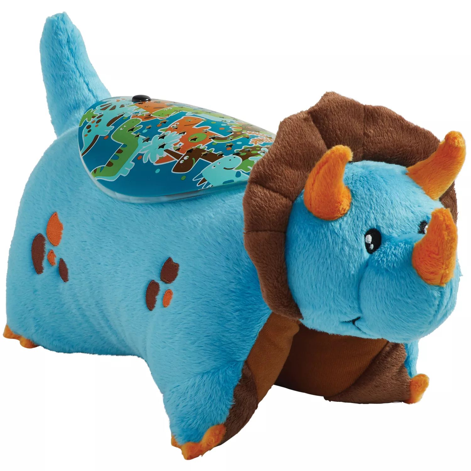 Подушка Pets Blue Dinosaur Plush Sleeptime Lite Pillow Pets ins korean style wool embroidery ball ball pillow with core ball letter solid color pillow pillow covers decorative sofa pillow
