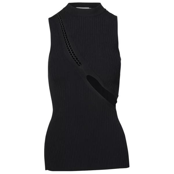

Футболка viscose blend tank top The Attico, черный