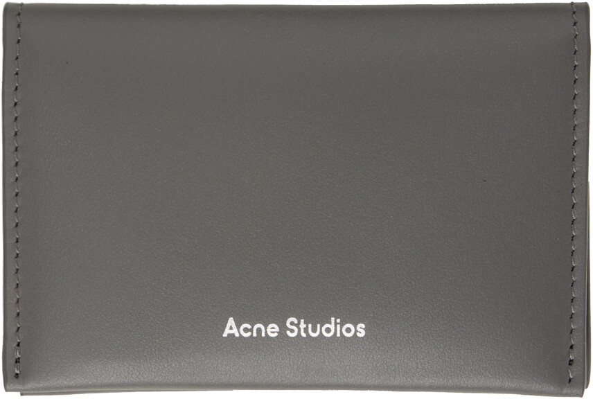 

Серая сложенная визитница Acne Studios
