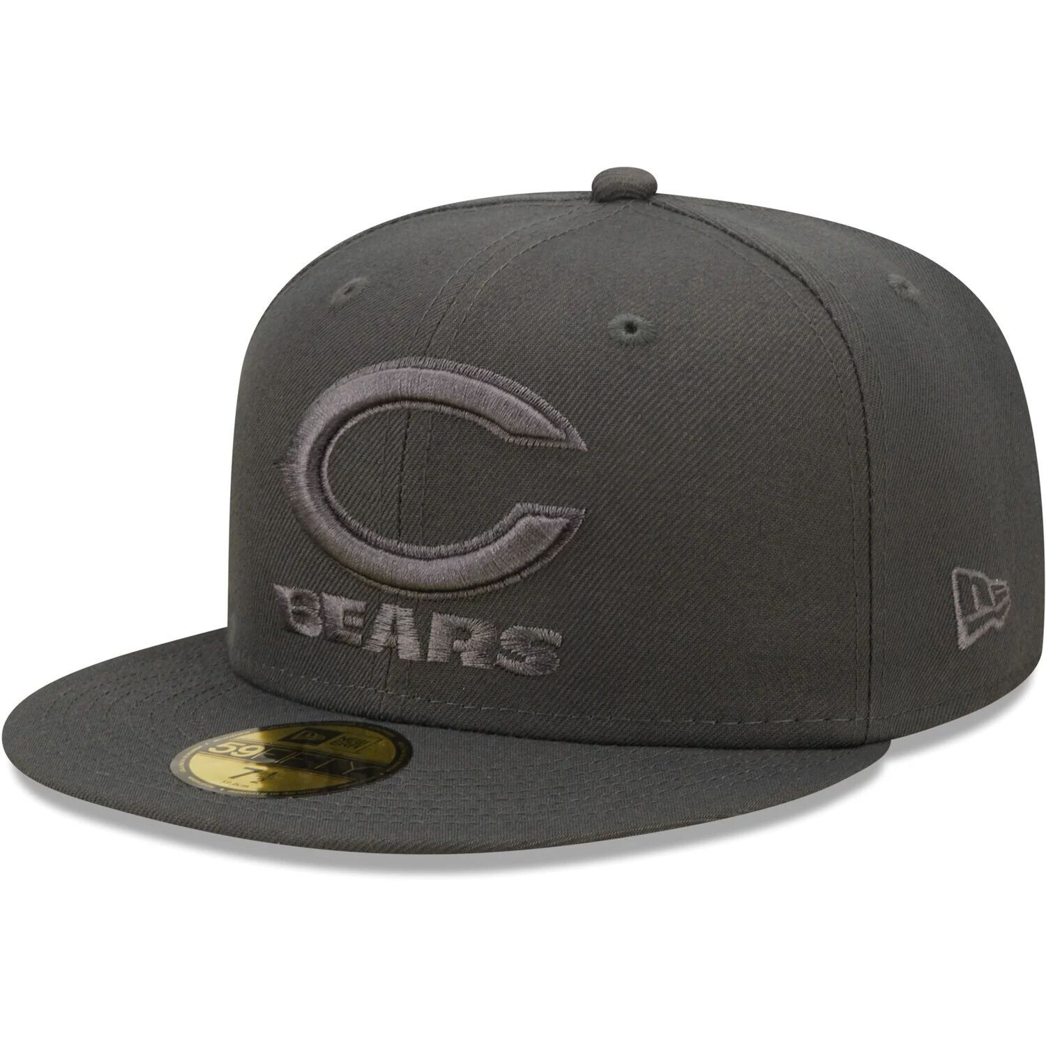 

Мужская приталенная шляпа New Era Graphite Chicago Bears Color Pack 59FIFTY
