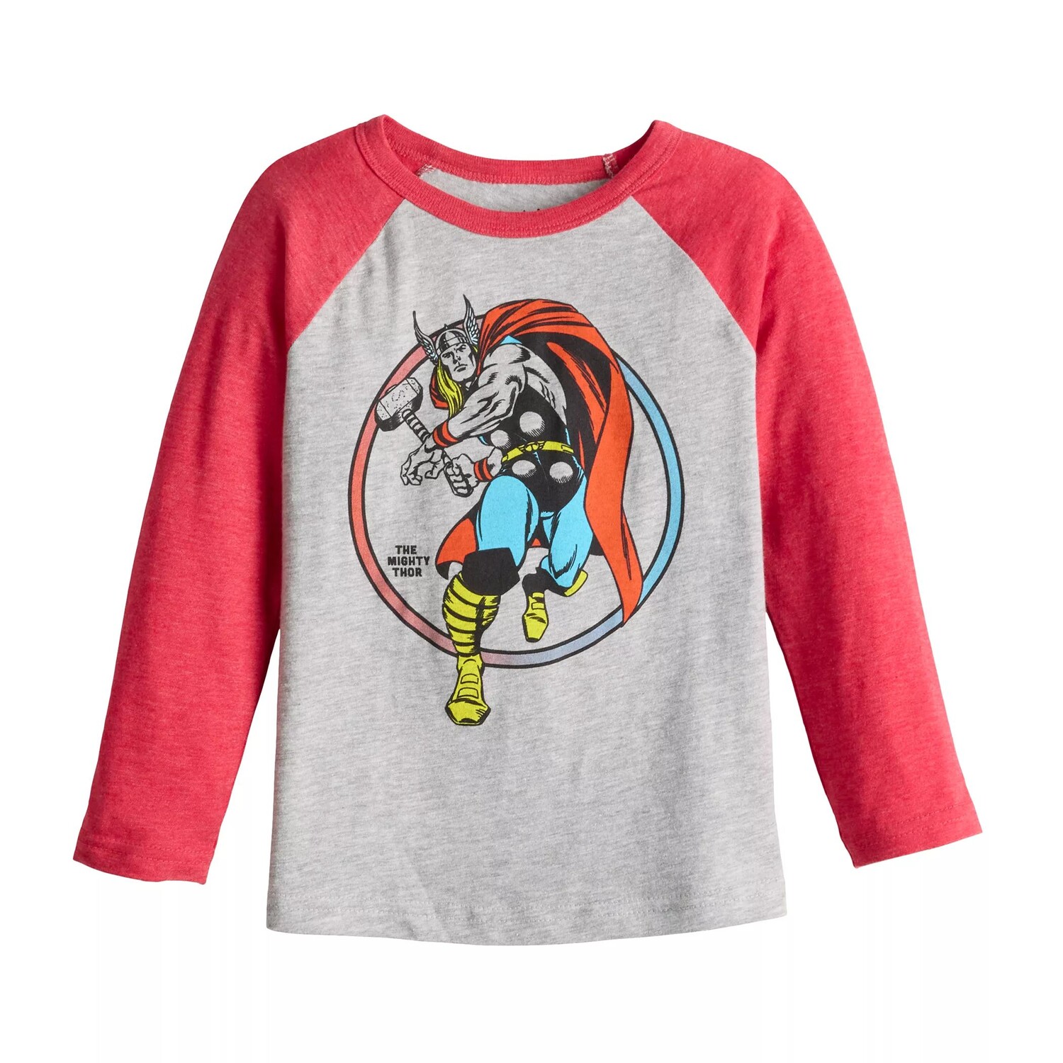 

Футболка Jumping Beans Marvel The Mighty Thor с рисунком реглан для малышей и малышей Jumping Beans