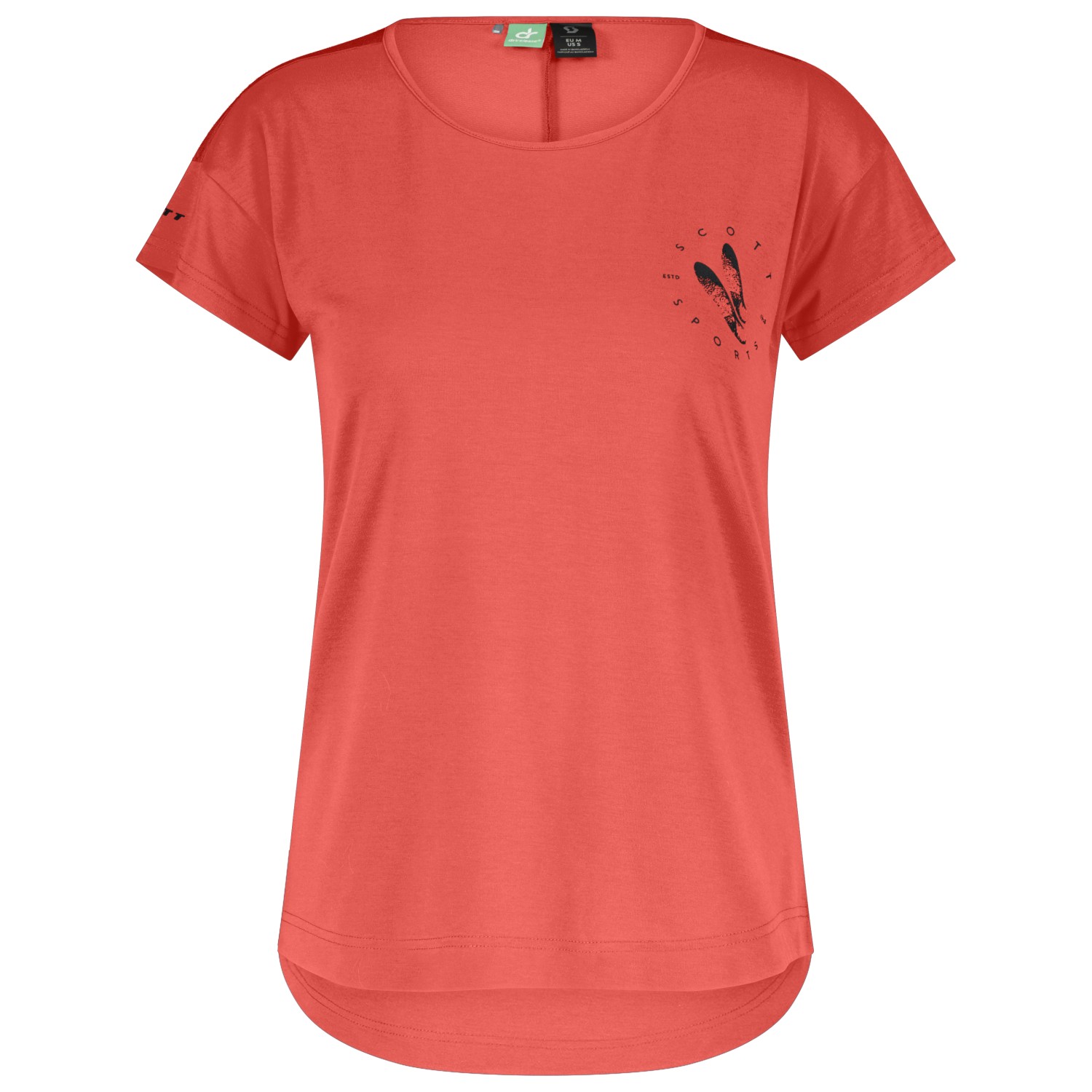 Функциональная рубашка Scott Women's Trail Flow Dri S/S Shirt, цвет Astro Red/Black женская футболка йога лис s белый