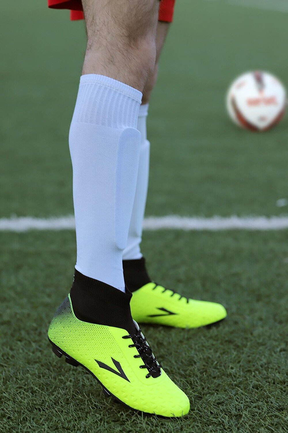 

Мужские футбольные бутсы Simav KM High Top Socks Cleats Turf Field Lig, желтый