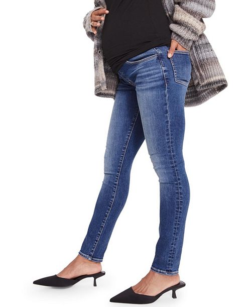 Узкие джинсы для беременных Over the Bump HATCH Collection, цвет Blue napapijri hatch