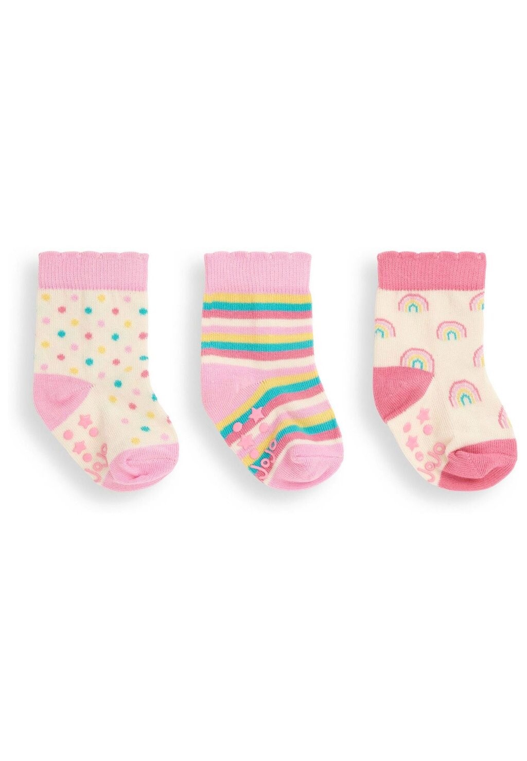 

Носки 3 шт. JoJo Maman Bébé, розовый