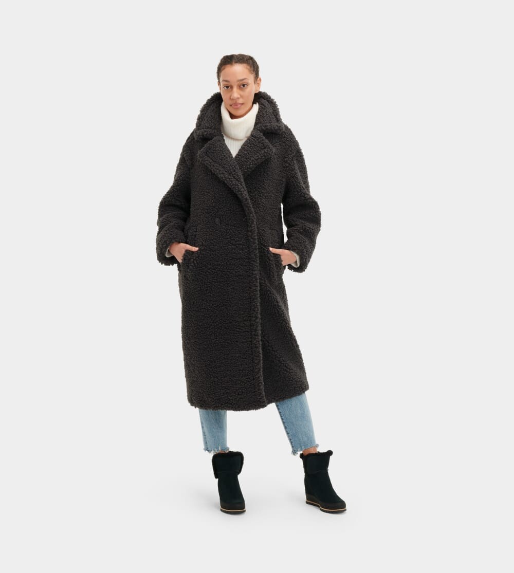 

Верхняя одежда Gertrude Long Teddy Coat UGG, черный