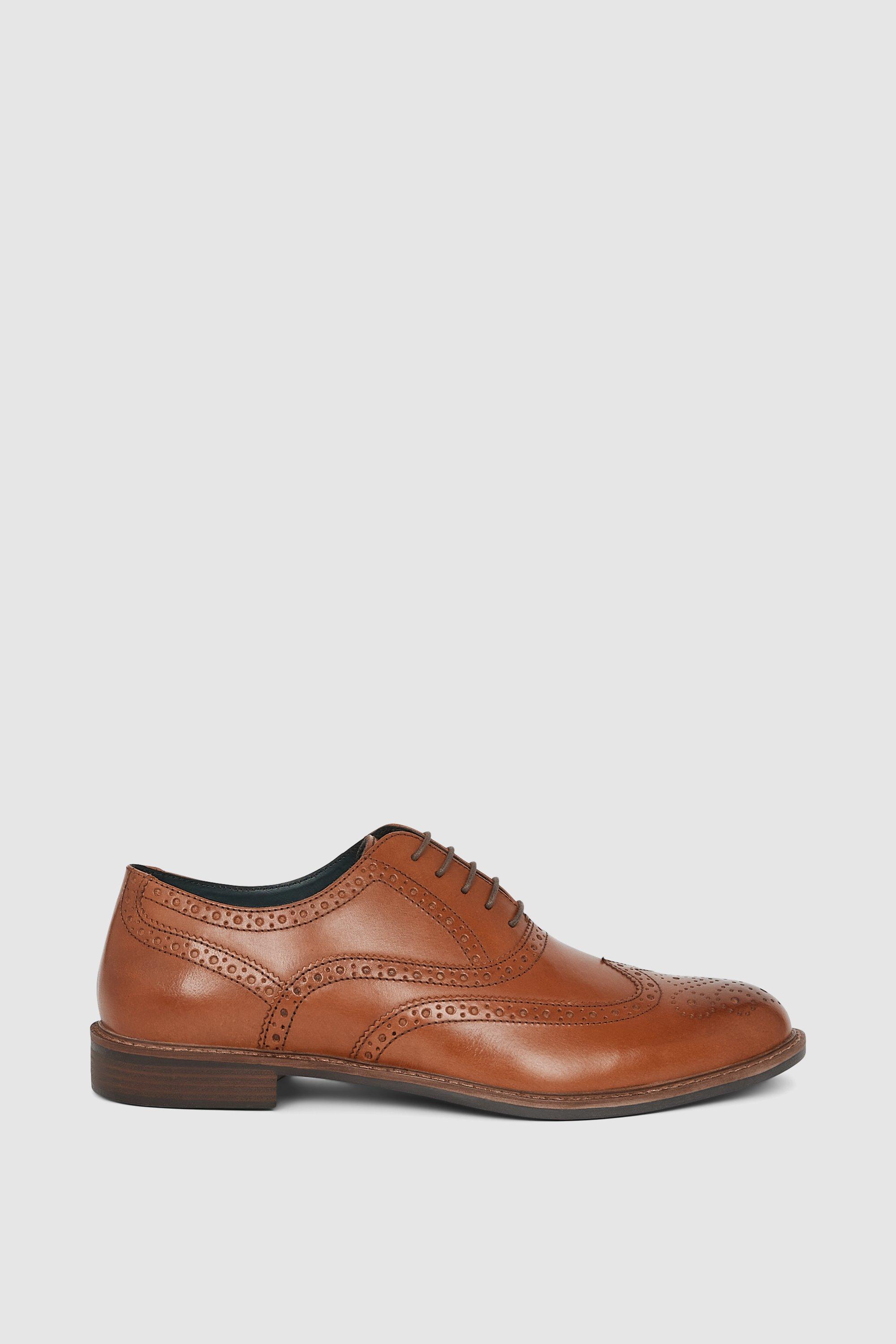 Кожаные оксфордские броги Robinson на шнуровке Debenhams, коричневый кожаные туфли airsoft comfort на шнуровке debenhams коричневый