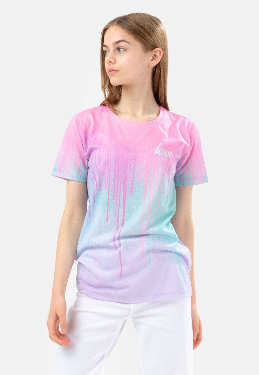 

Футболка с принтом PASTEL DRIPS Hype, цвет pink